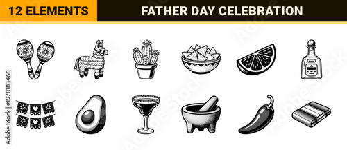 Mexican Fiesta Celebration Asset Sheet