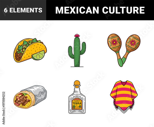 Mexican Fiesta Cultural Asset Set