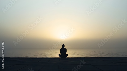 silhouette of a woman on the beach
