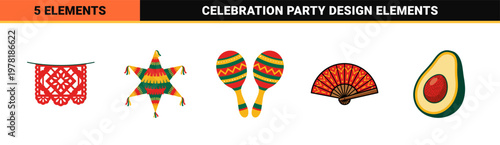 Traditional Mexican Festival Graphic Assets