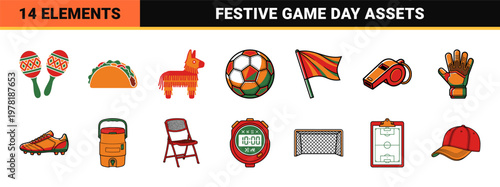 Soccer Dad Mexican Fiesta Elements