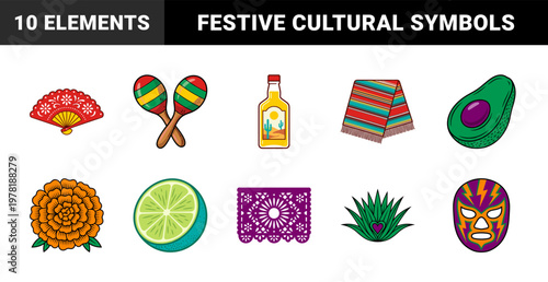 Mexican Cultural Celebration Asset Sheet