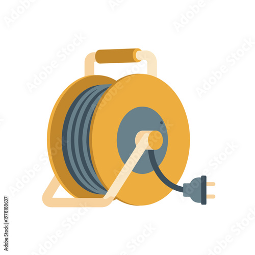 Extension Cord Reel Illustration
