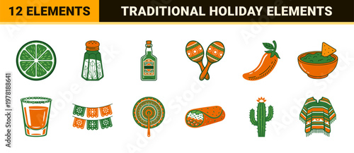 Mexican Fiesta Celebration Asset Sheet