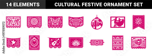 Traditional Mexican Papel Picado Paper Art