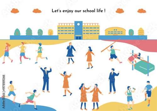 学校の日常風景	
