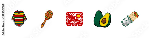 Mexican Fiesta Celebration Cultural Elements