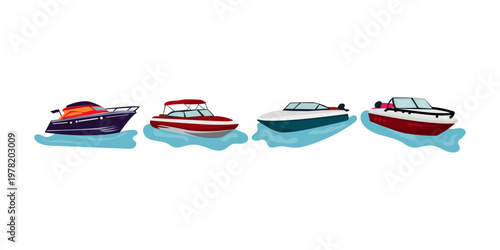 Speedboat Illustration