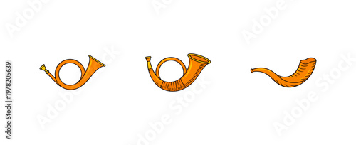 Brass Music Instrument Graphic Grid