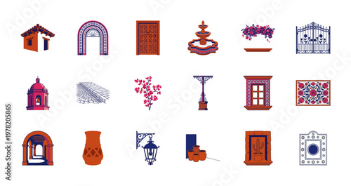 Mexican Folk Architectural Heritage Elements
