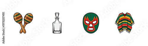 Mexican Culture Celebration Graphic Assets