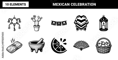 Mexican Fiesta Celebration Asset Sheet
