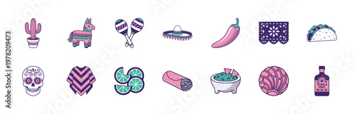 Mexican Fiesta Graphic Elements