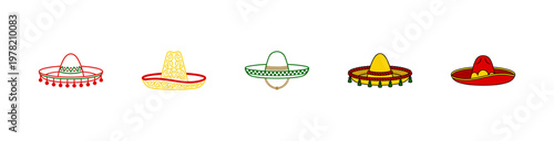 Mexican Sombrero Hat Collection Sheet