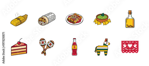Mexican Fiesta Culture Asset Grid