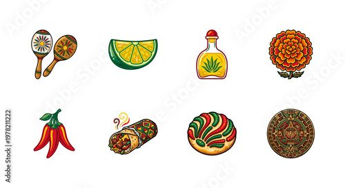 Mexican Fiesta Cultural Element Assets