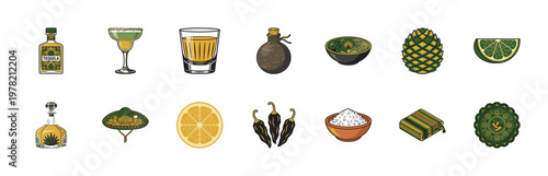 Mexican Cantina Beverage and Culture Elements