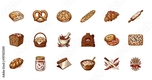 Spicy Bakery and Chili Bread Assets
