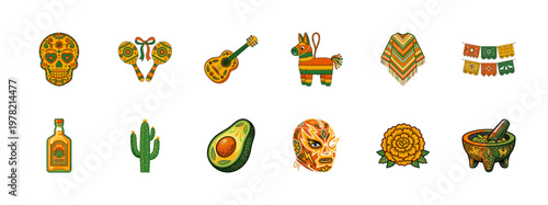 Mexican Fiesta Cultural Celebration Elements