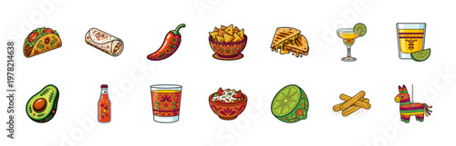 Mexican Fiesta Food and Drink Assets