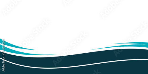 Abstract wave footers background illustration