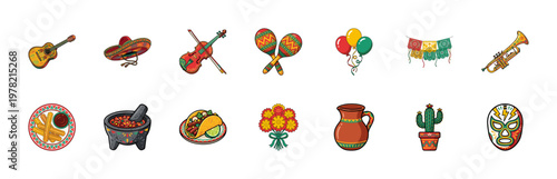 Mexican Fiesta Celebration Asset Grid
