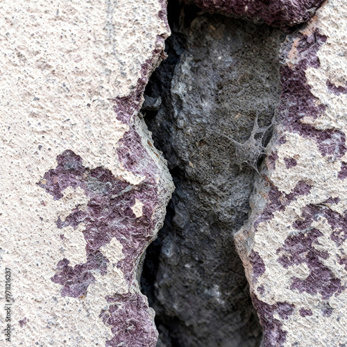 Weathered Cracked Stone Wall Texture Background