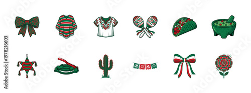 Mexican Celebration Holiday Elements