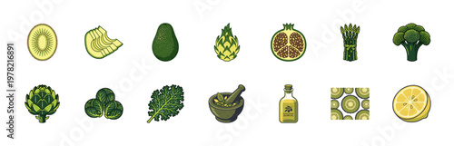 Organic Superfood and Green Vegetable Set