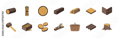 Wood Timber Carpentry Elements