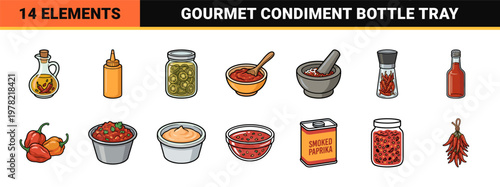 Hot Sauce and Chili Condiment Asset Sheet