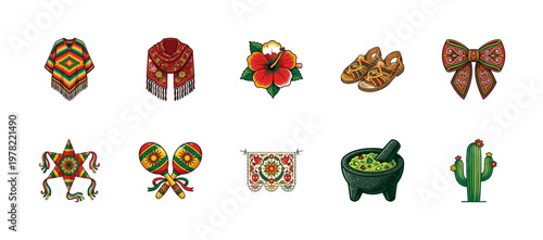 Mexican Cultural Heritage Vector Elements