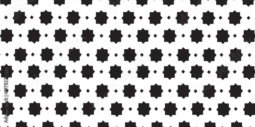 Halftone geometric pattern. Black and white abstract background.