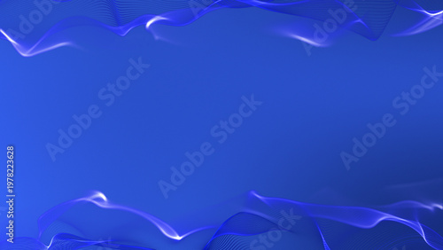 Gentle Aqua Wave Lines – Clean Abstract Composition