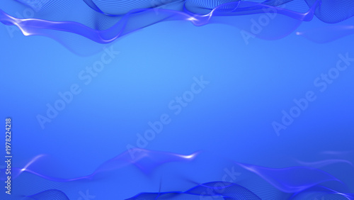 Abstract Light Blue Wave Line Background – Still Image