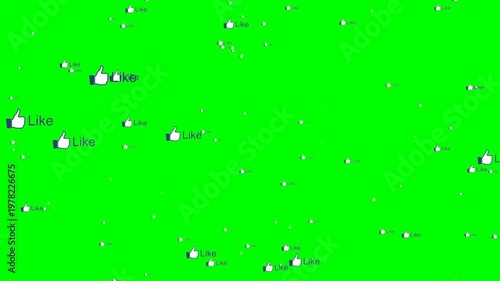 Likes Green Screen Background 4k video