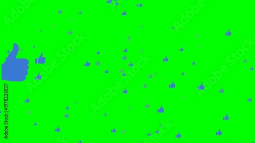 Likes Green Screen Background video 4k