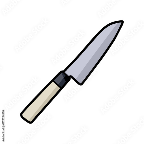 black and white long knife image