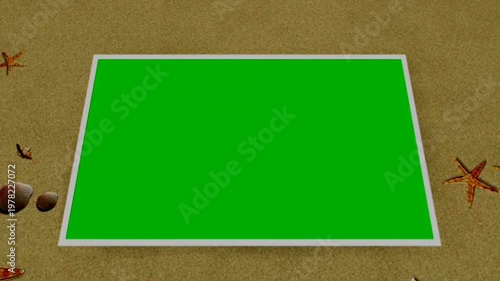 Ocean  water waves green screen HD footages