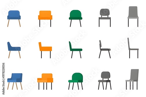 set of furniture icons