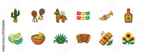 Mexican Heritage Celebration Vector Graphics