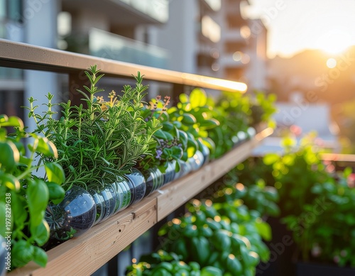 Sustainable Urban Gardening DIY Vertical Planter on Apartment Balcony