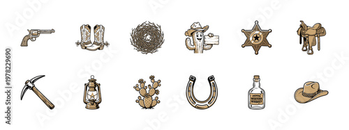 Wild West Cowboy Asset Sheet