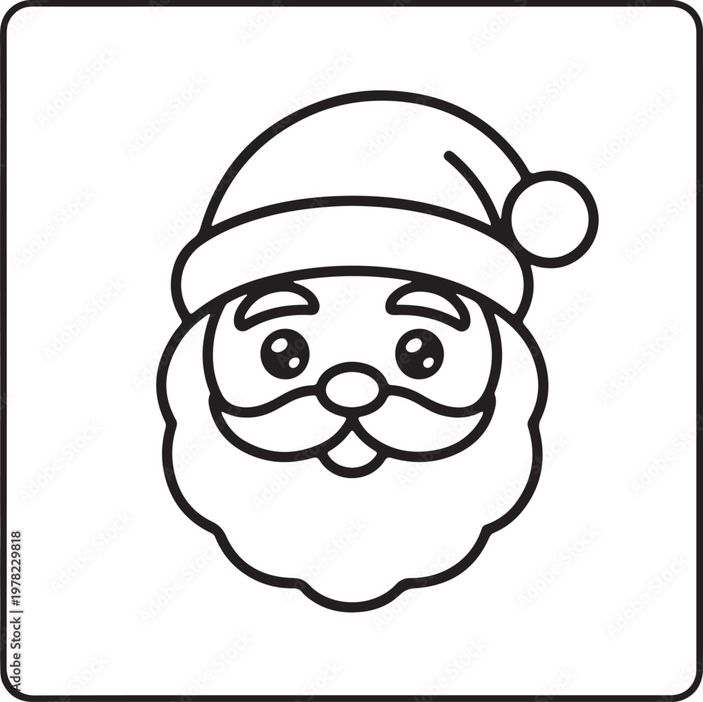 Obraz premium Merry Christmas - Holiday Coloring Fun