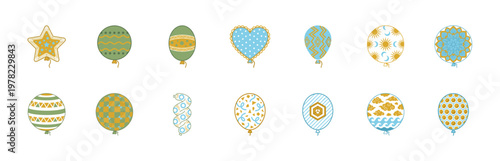 Decorated Party Balloon Asset Sheet