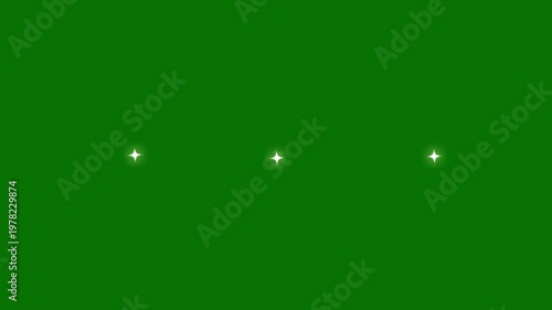 Beautiful twinkle star lights with dreamy sparkle effect on a green background.Great for holiday banners, luxury invitations, magical s, and decorative backgrounds.4K animation.