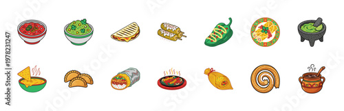 Mexican Food and Gastronomy Graphic Kit