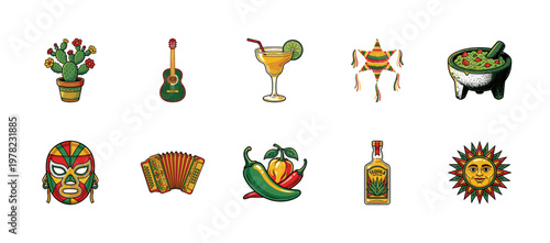 Mexican Fiesta Celebration Asset Sheet