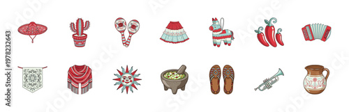 Mexican Folklore Celebration Asset Sheet