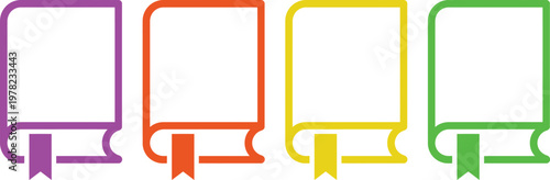 Colorful segmented outlines of a vintage-style refrigerator with attached freezer